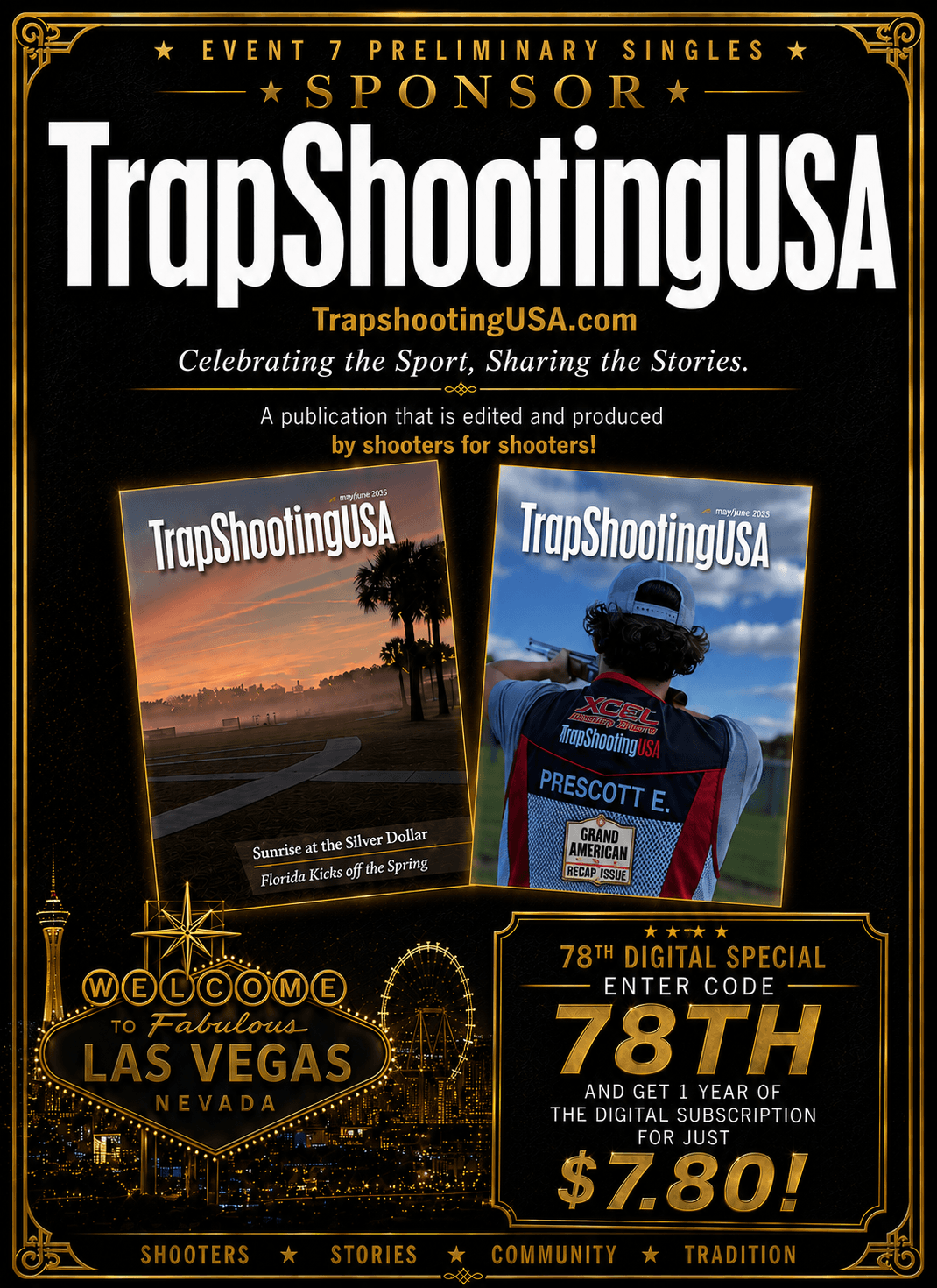 TrapShootingUSA — Event sponsor full-page ad