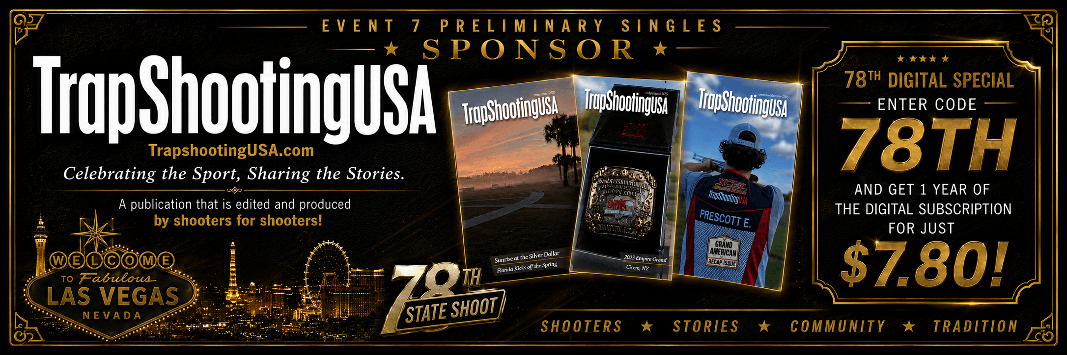 TrapShootingUSA — Event sponsor banner